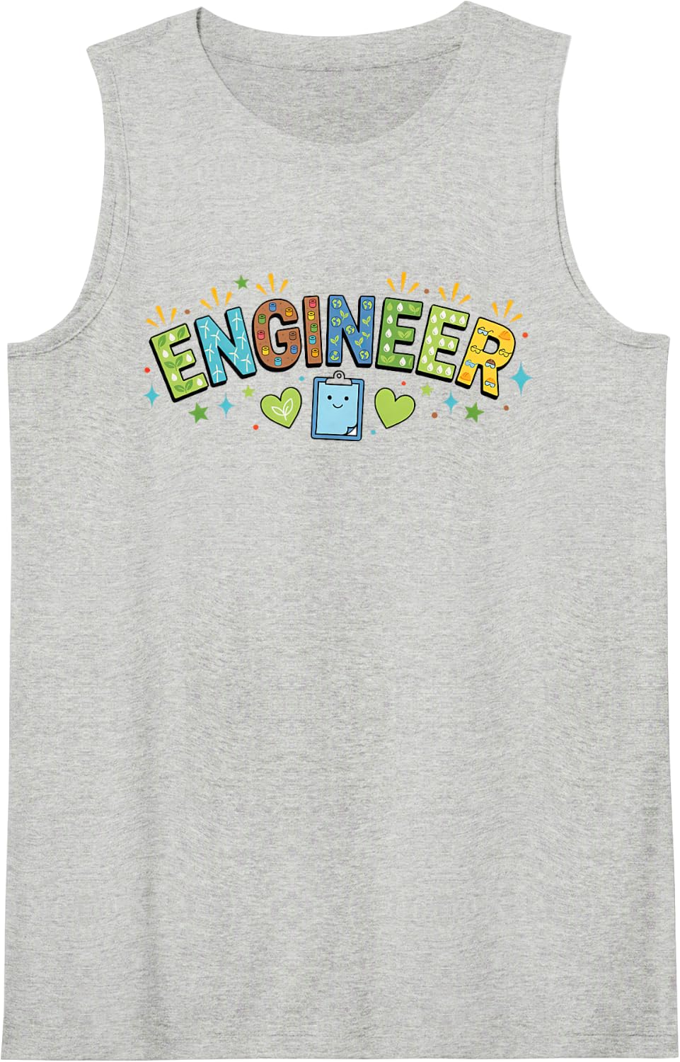 Environmental Engineer Sanitary Consultant Scientist Sleeveless Tank Top - Heather Grey