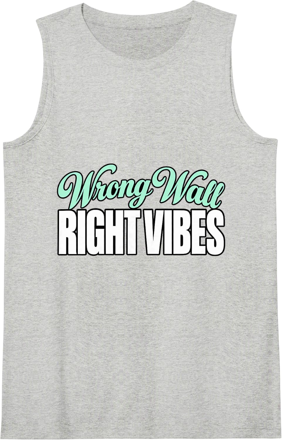 Line Dancing Wrong Wall Right Vibes Instructor Dance Lover Sleeveless Tank Top - Heather Grey