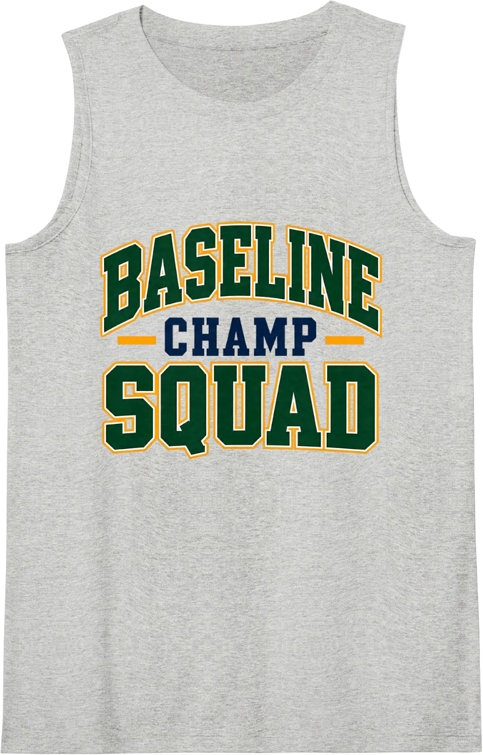 Pickleball Tennis Squad Baseline Champ Graphic Sleeveless Tank Top - Heather Grey