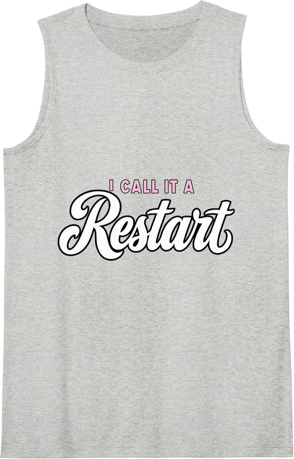 Line Dancing I Call It A Restart Line Dancer Funny Sleeveless Tank Top - Heather Grey