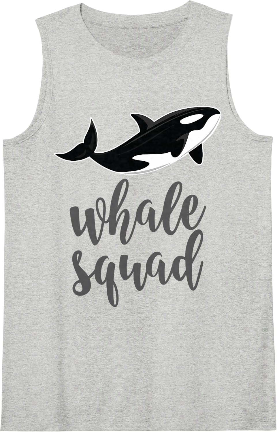 Orca Killer Whale Squad Shirt Gift for Baby Shower & Party Tank Top - Heather Grey