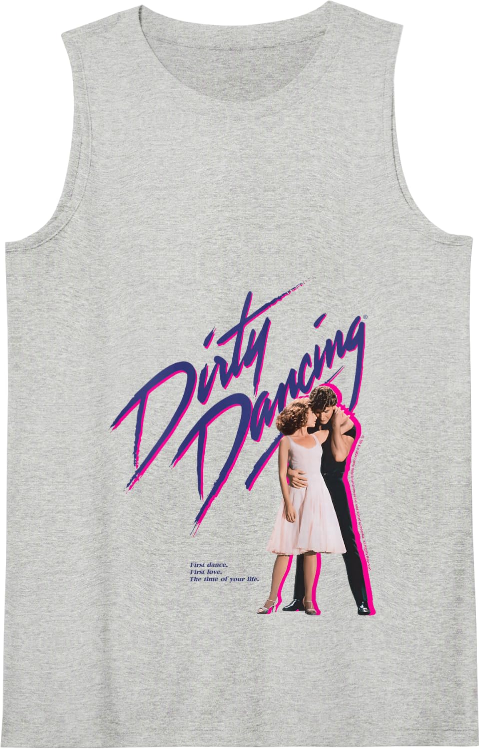 Dirty Dancing Classic Movie Poster Art Tank Top - Heather Grey