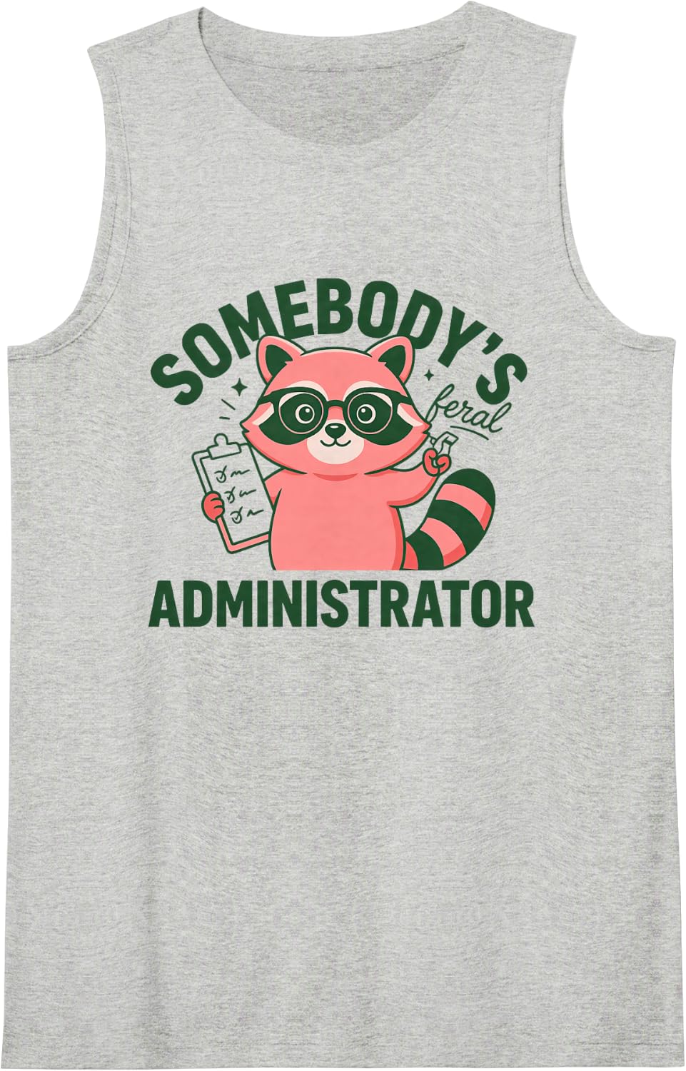 School Administrator Vice Principal Assistant Educational Sleeveless Tank Top - Heather Grey