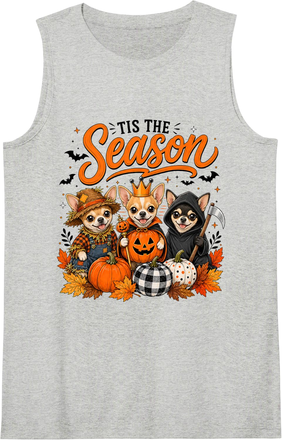 Tis The Season Halloween Cane Corso Pumpkin Costume Tank Top - Heather Grey