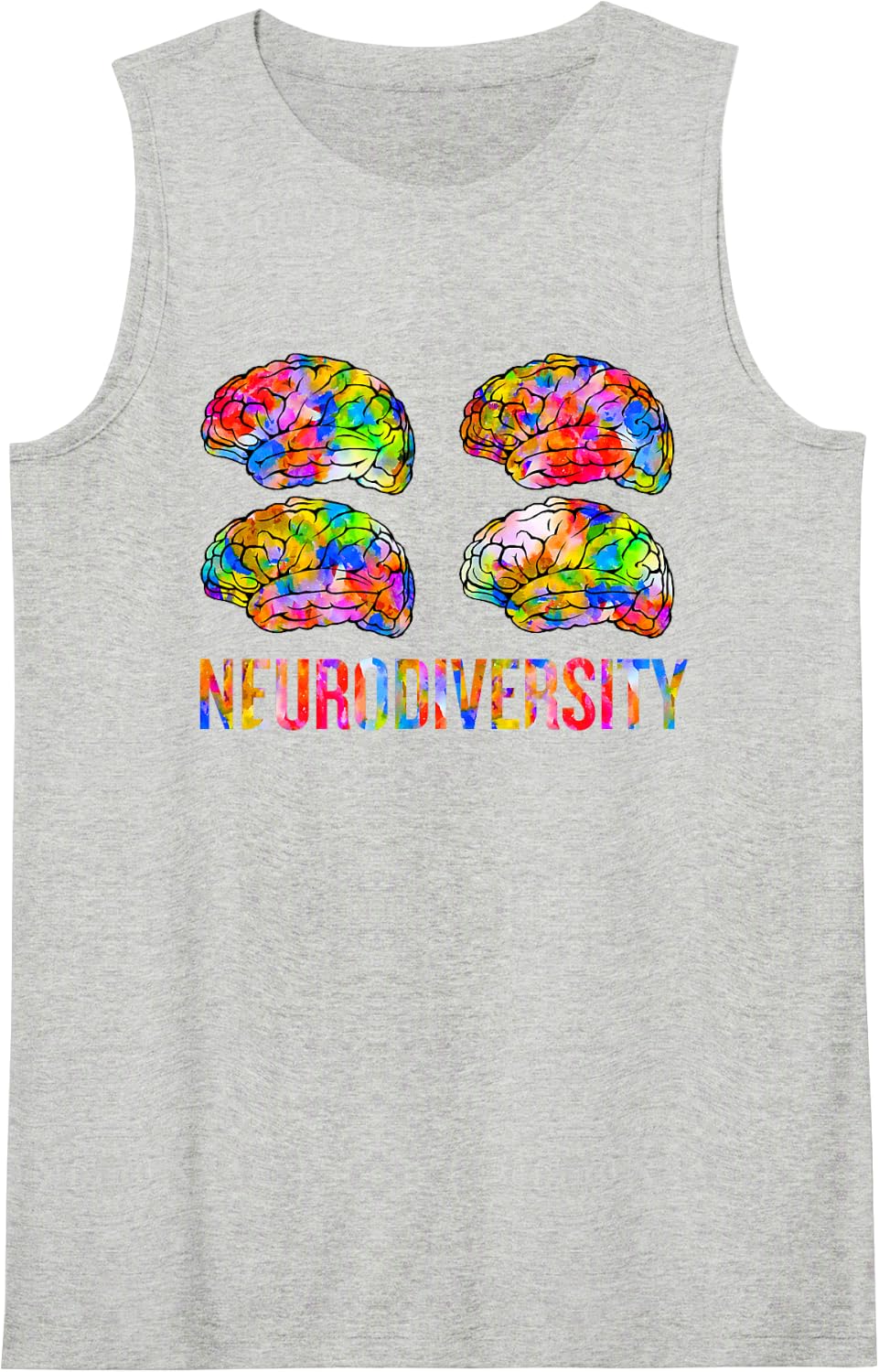 Neurodiversity Tank Top - Heather Grey