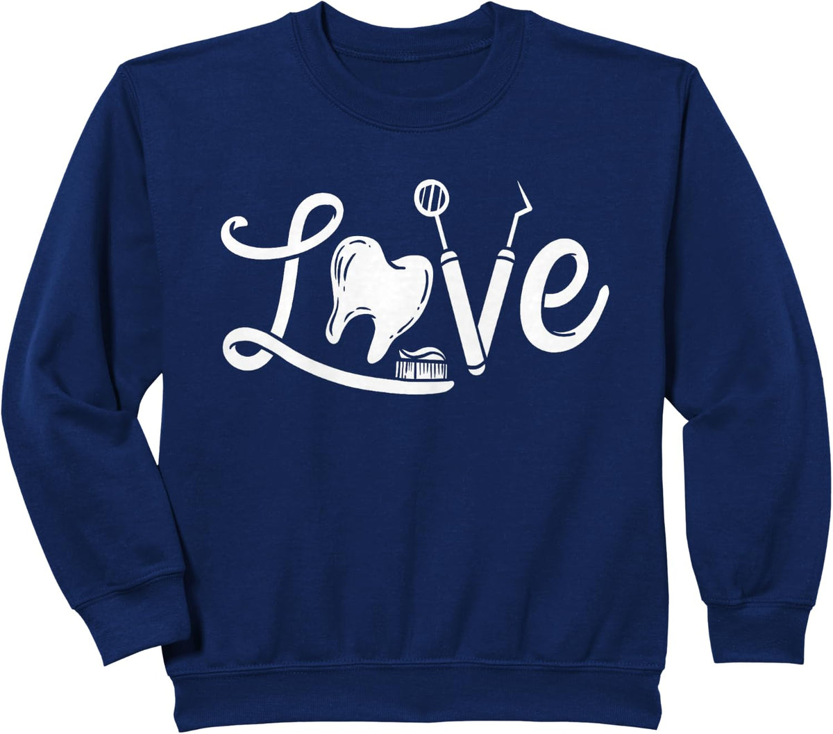 Dentist Dental Assistant Dental Hygienist Gift Sweatshirt - Navy Blue