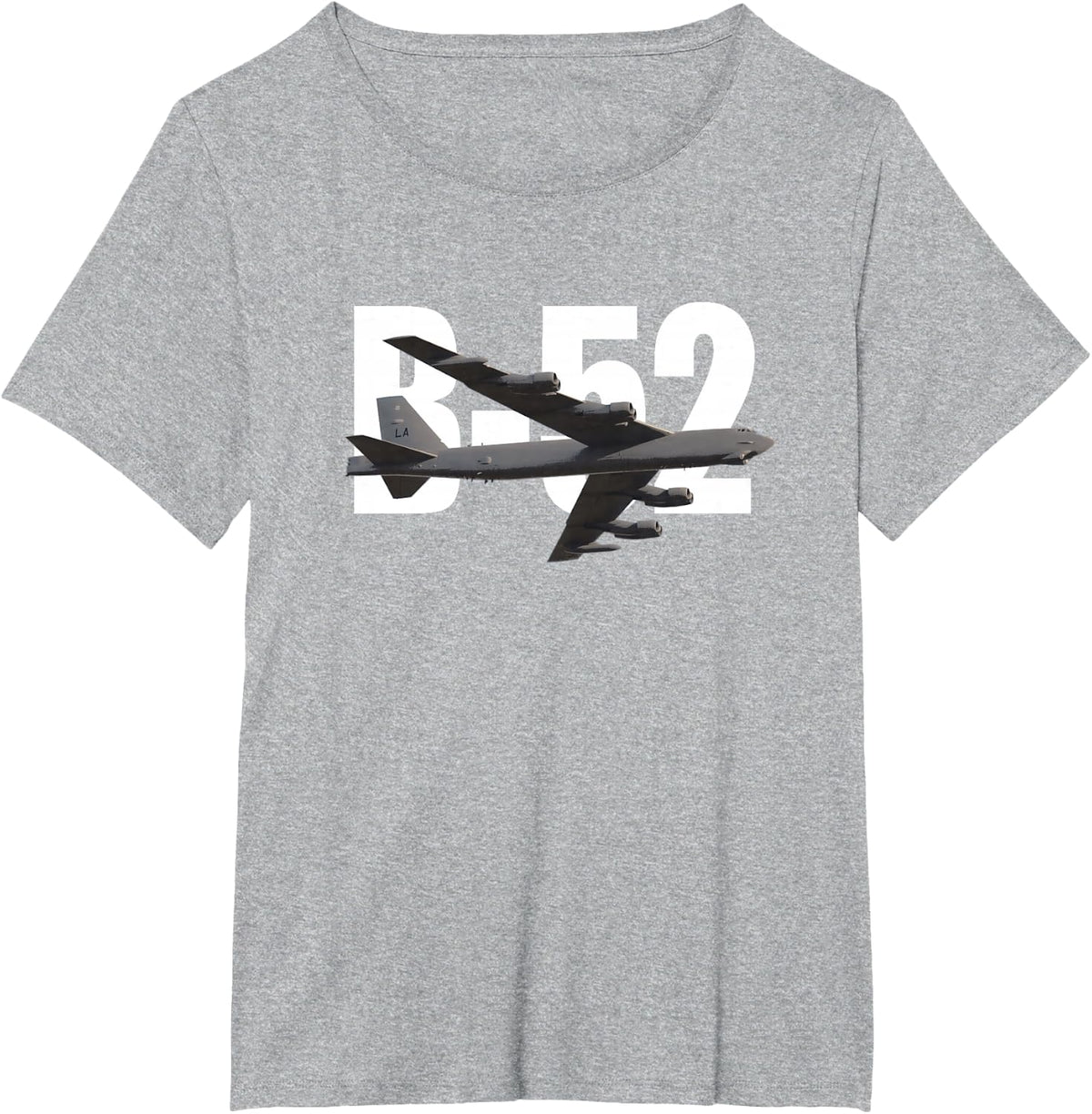 B-52 Stratofortress Bomber Plane T-Shirt T-Shirt - Heather Grey