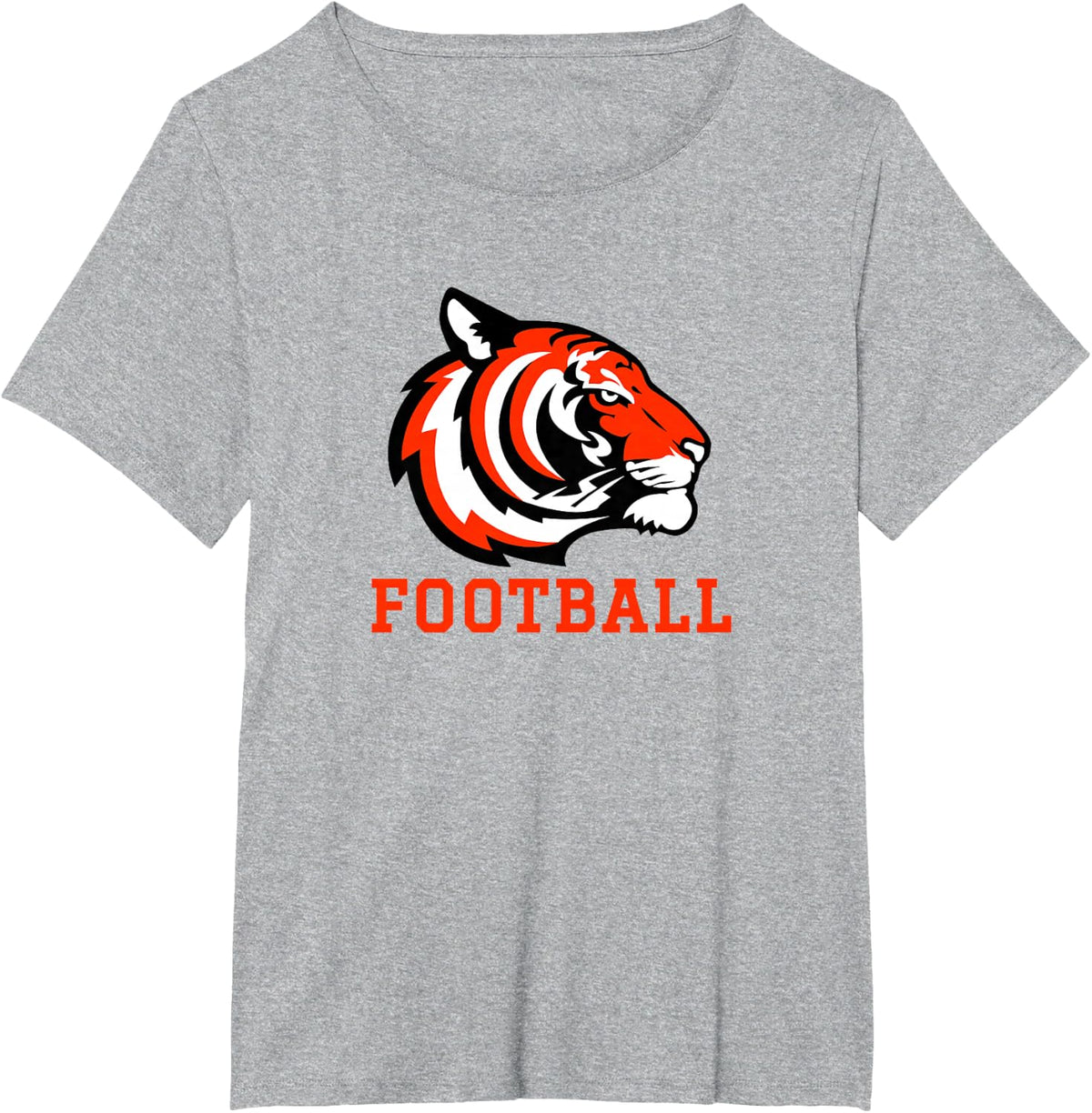 East Tigers Football T-Shirt - Heather Grey