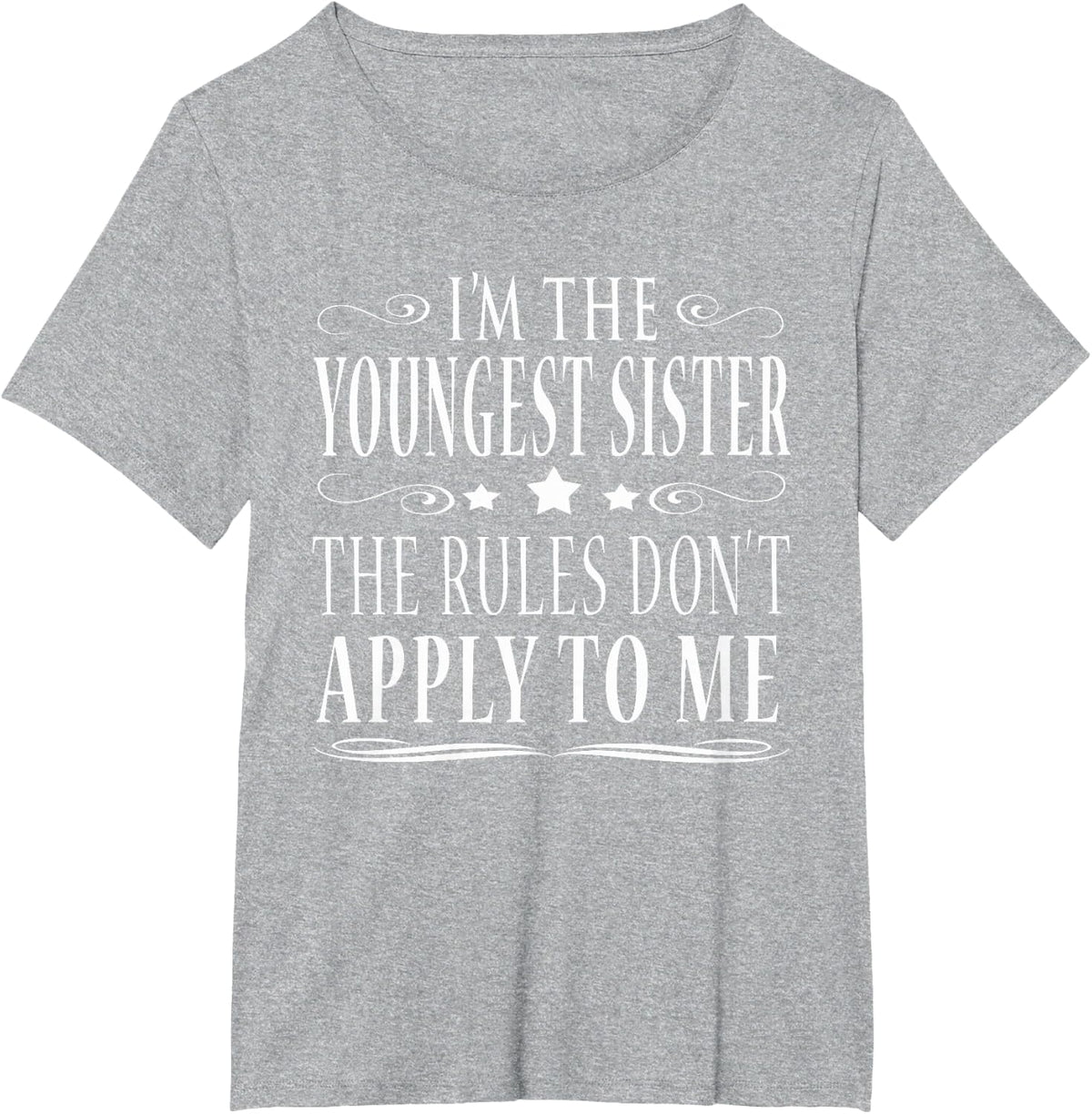 I'm the youngest sister T-Shirt - Heather Grey