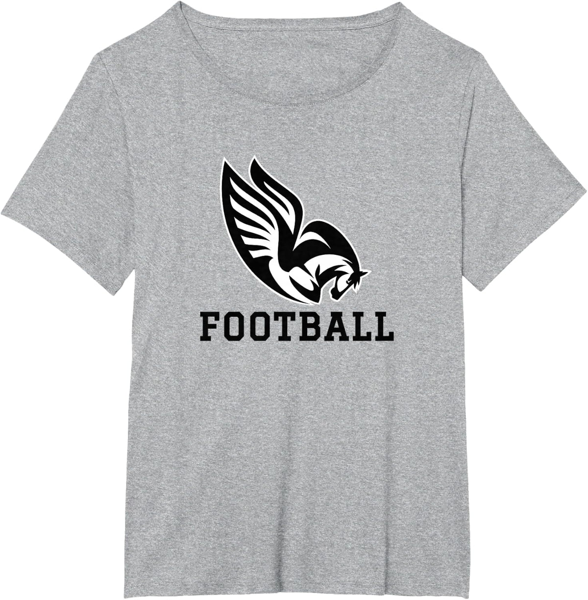 Columbus Alternative Logo Football T-Shirt - Heather Grey