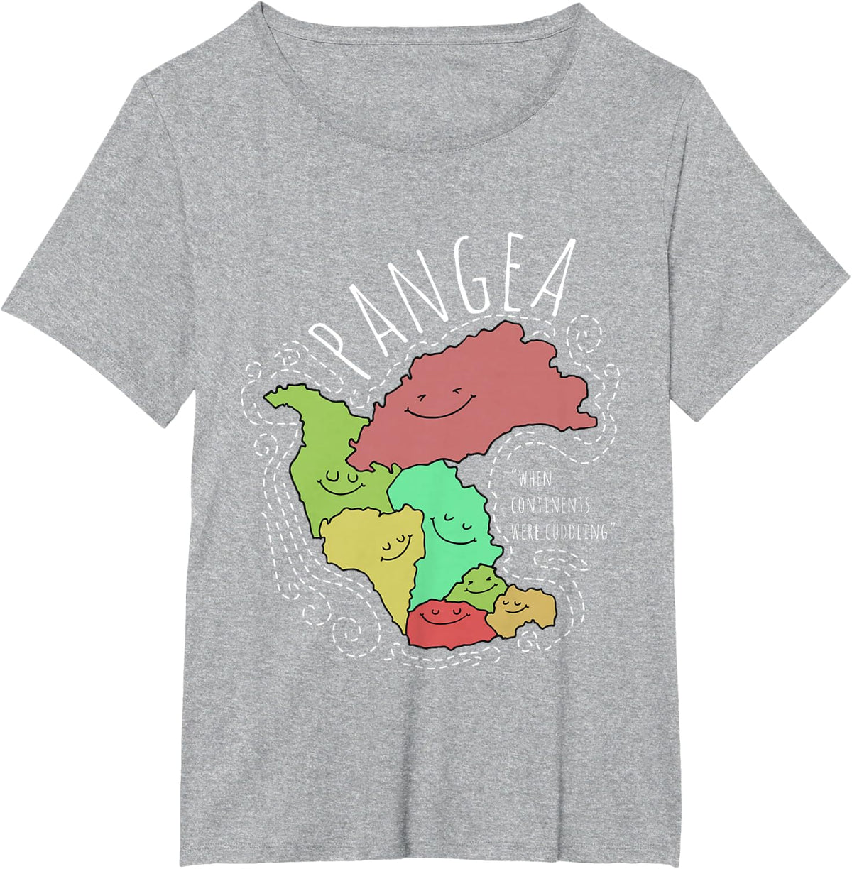 Reunion Pangaea Funny Geology for Geologists T-Shirt - Heather Grey