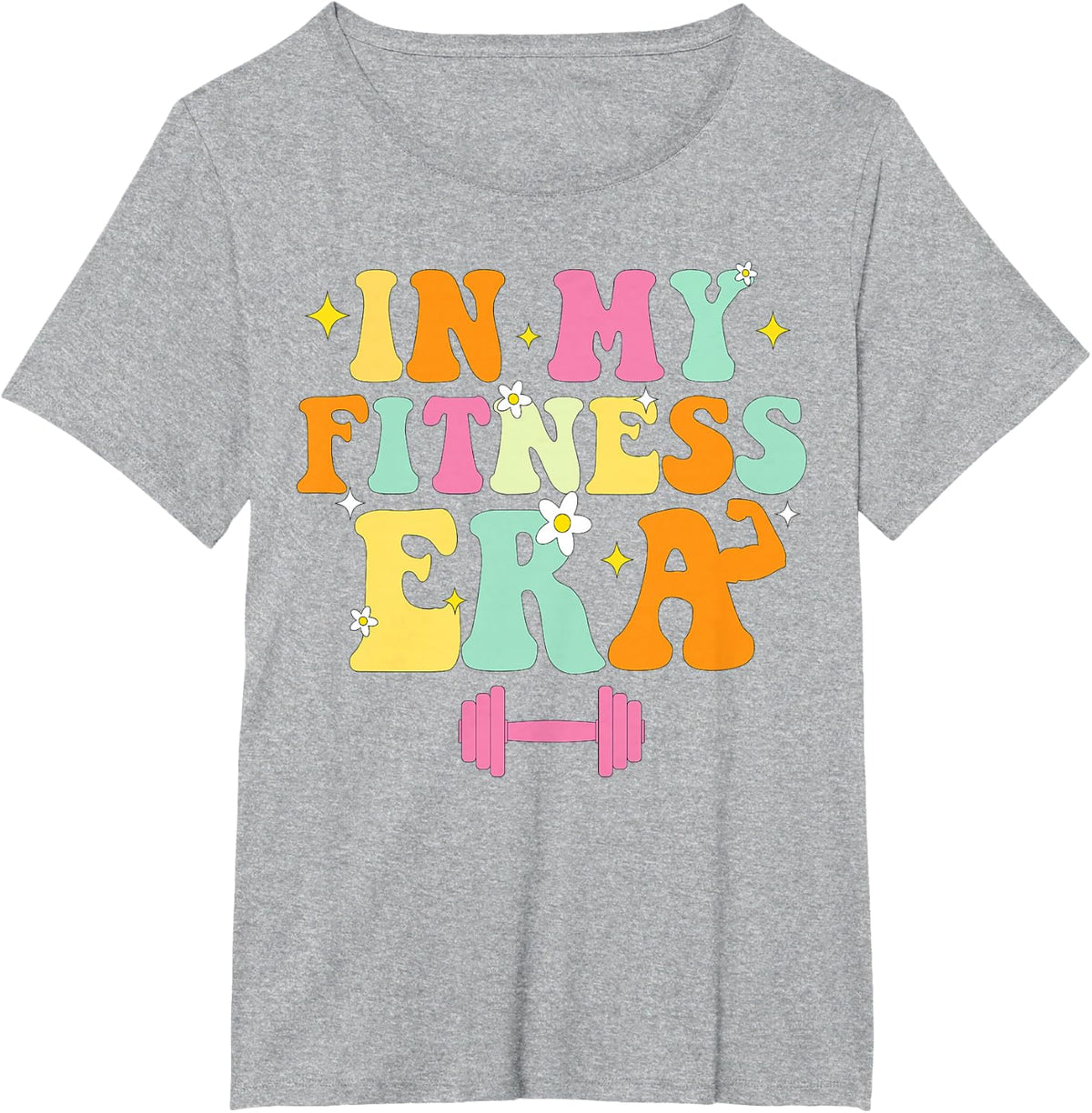 In My Fitness Era Workout Sport Motivation Lifting Gym T-Shirt - Heather Grey