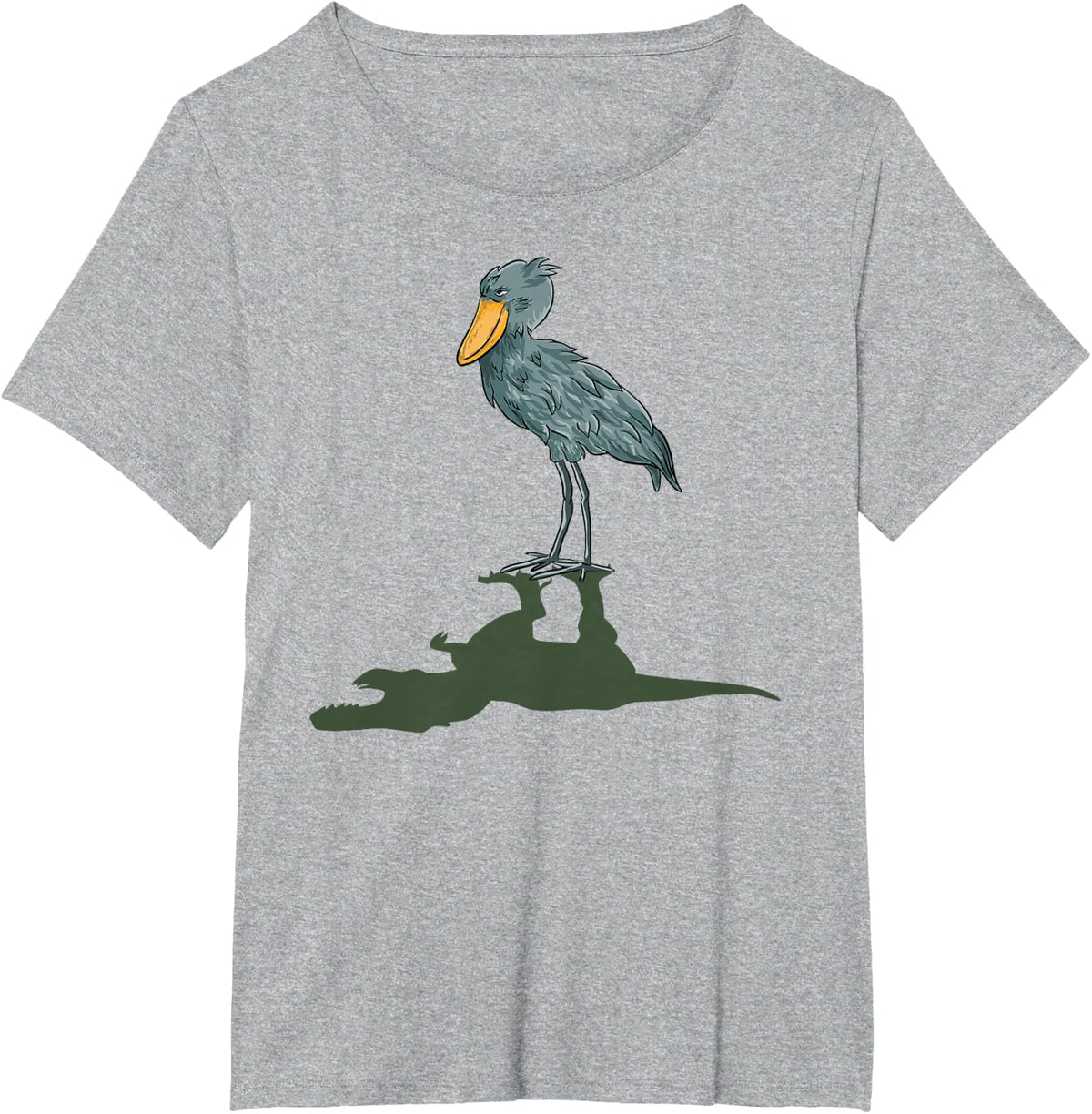 Shoebill Bird Dinosaur Shoebill Stork T-Shirt - Heather Grey