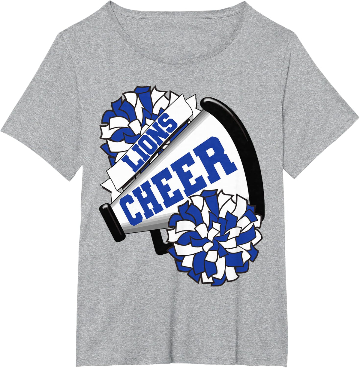 Lions Cheer Back To School Cheerleading Spirit B T-Shirt - Heather Grey