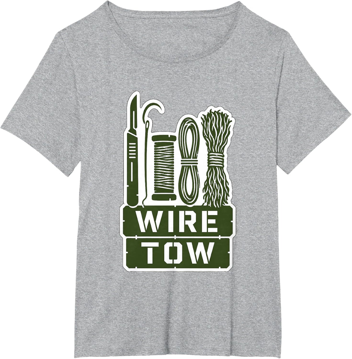 Taxidermy Bench Wire Thread and Tow Mounting Tools T-Shirt - Heather Grey