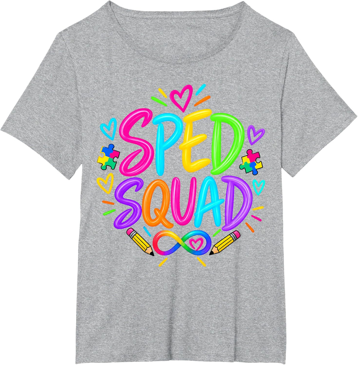 Sped Squad Special Education T-Shirt - Heather Grey