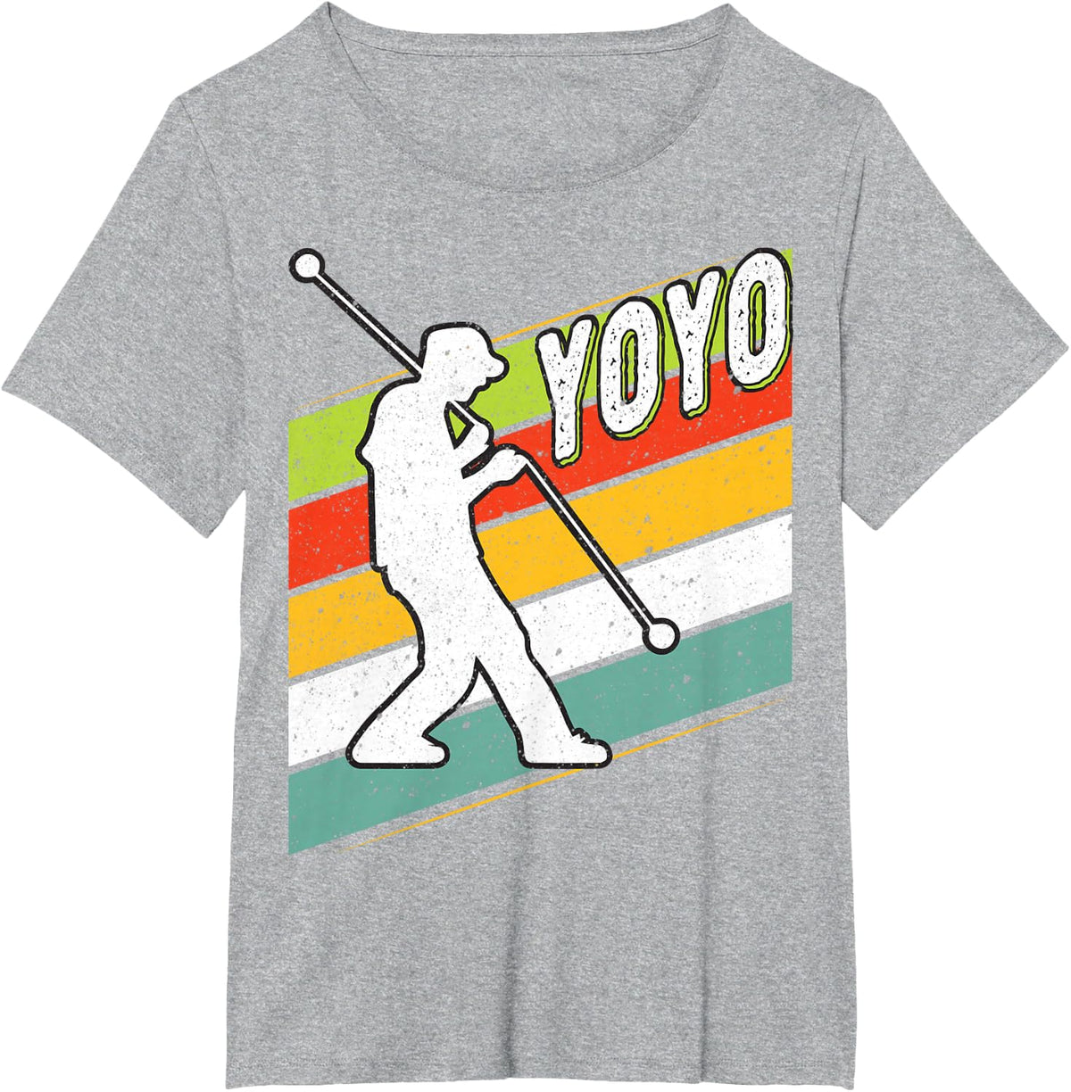 Funny Retro Yoyo Lover - Yoyo Toy Game Pastime YOYO T-Shirt - Heather Grey