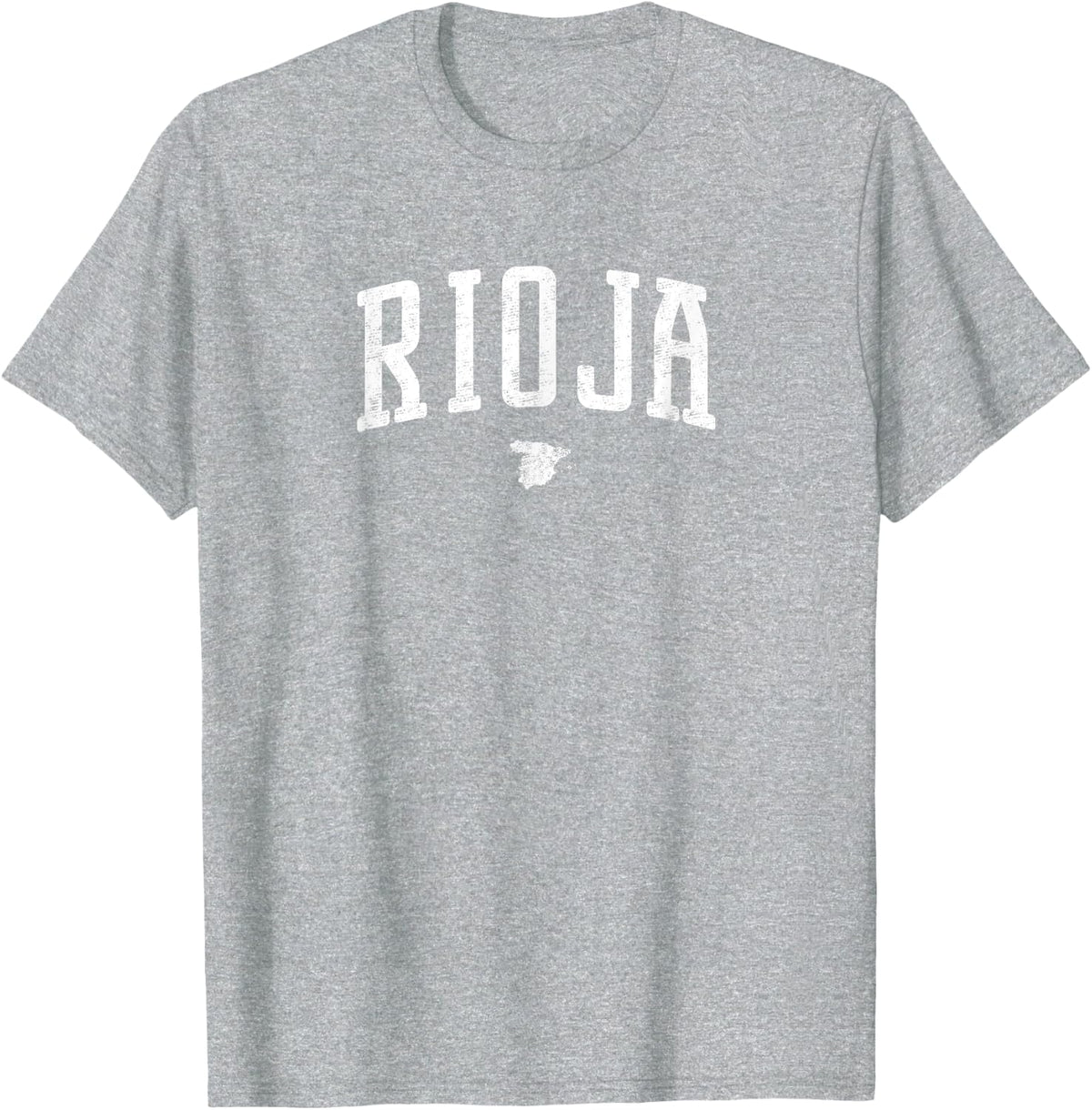 Rioja Spain Vintage City T-Shirt - Heather Grey