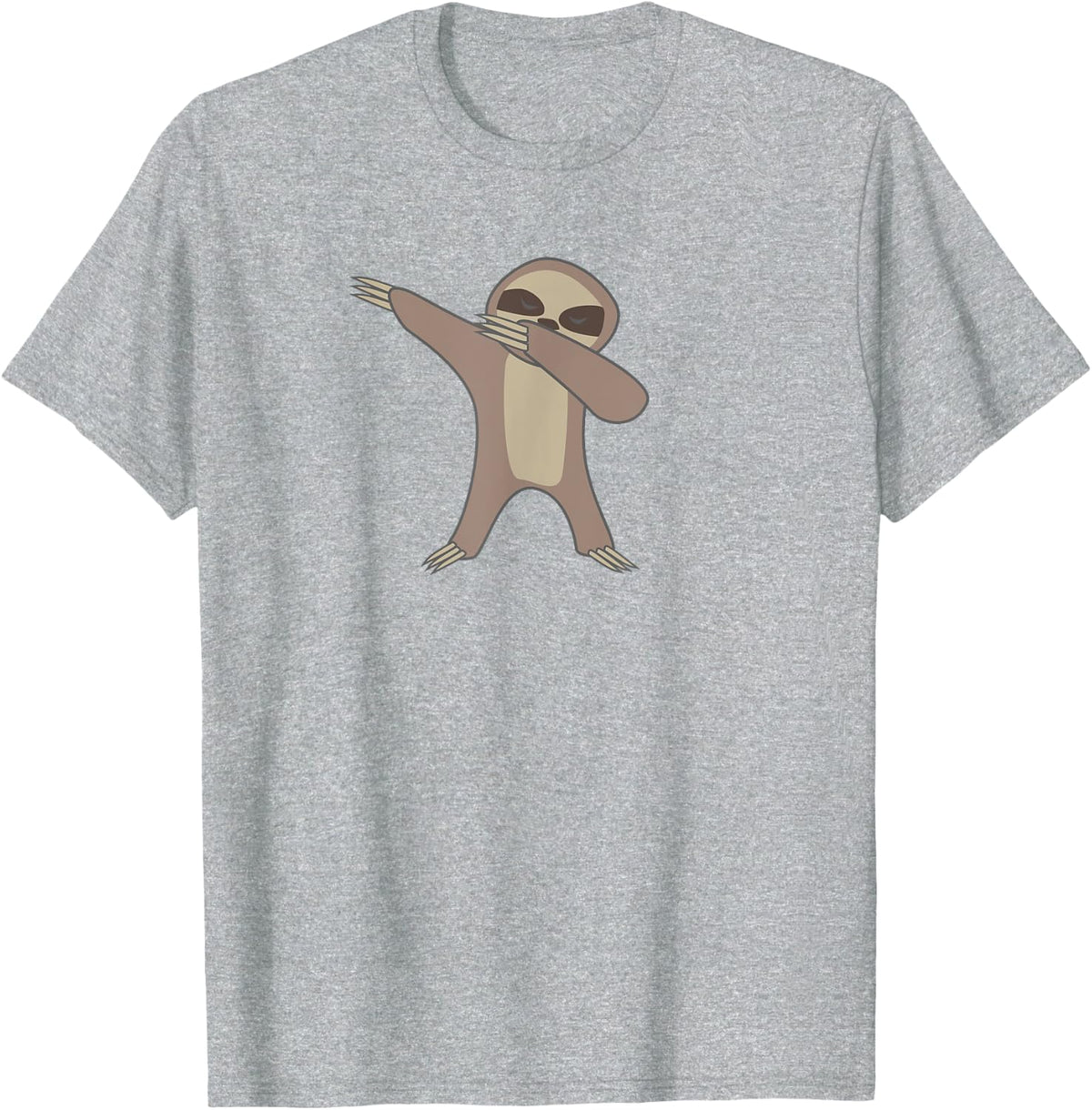 The Dabbing Sloth Shirt, Funny Cute Sloth Lover Gift T-Shirt - Heather Grey