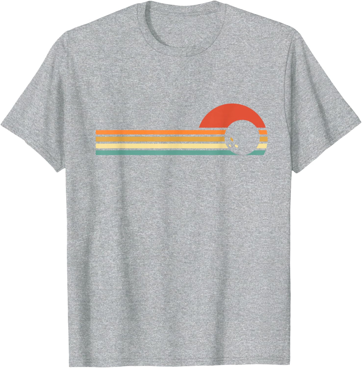 retro bowling T-Shirt - Heather Grey