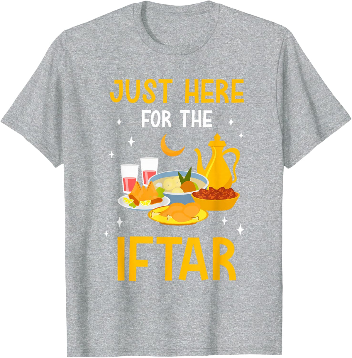 Nur Für Das Iftar Hier Eid Kareem Mubarak Ramadan Muslim T-Shirt - Heather Grey