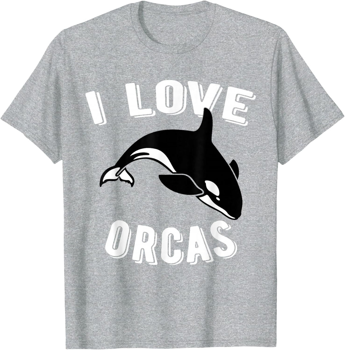 Orcas Rescue I Love Orcas Killer Whale Activist Tshirt T-Shirt - Heather Grey