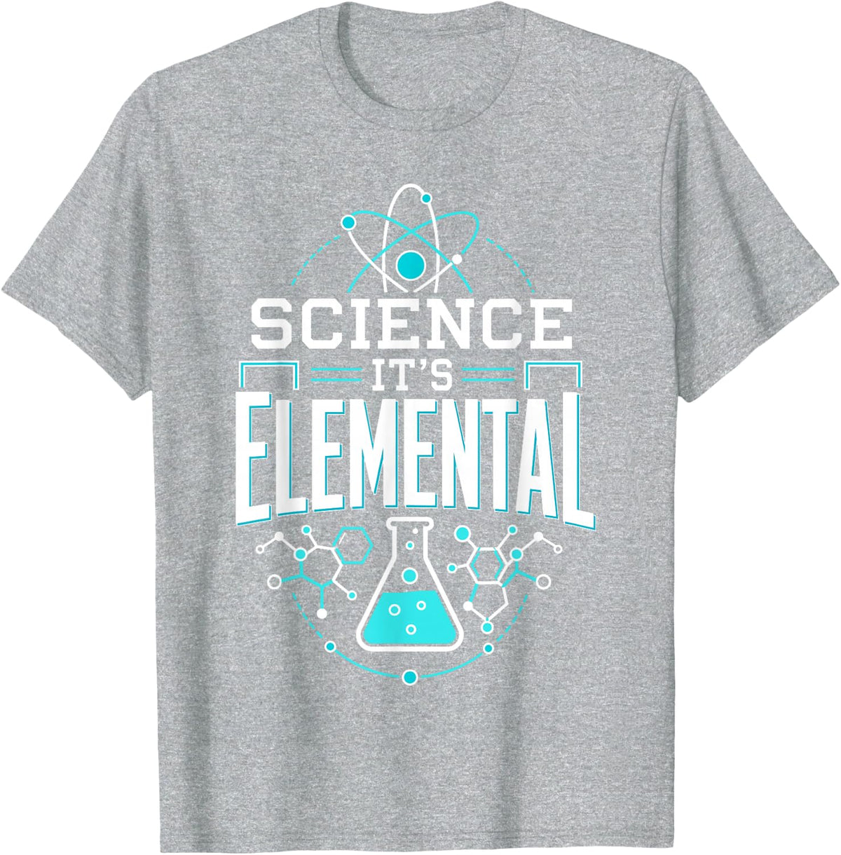 Elemental Science Chemistry Physics Laboratory T-Shirt - Heather Grey