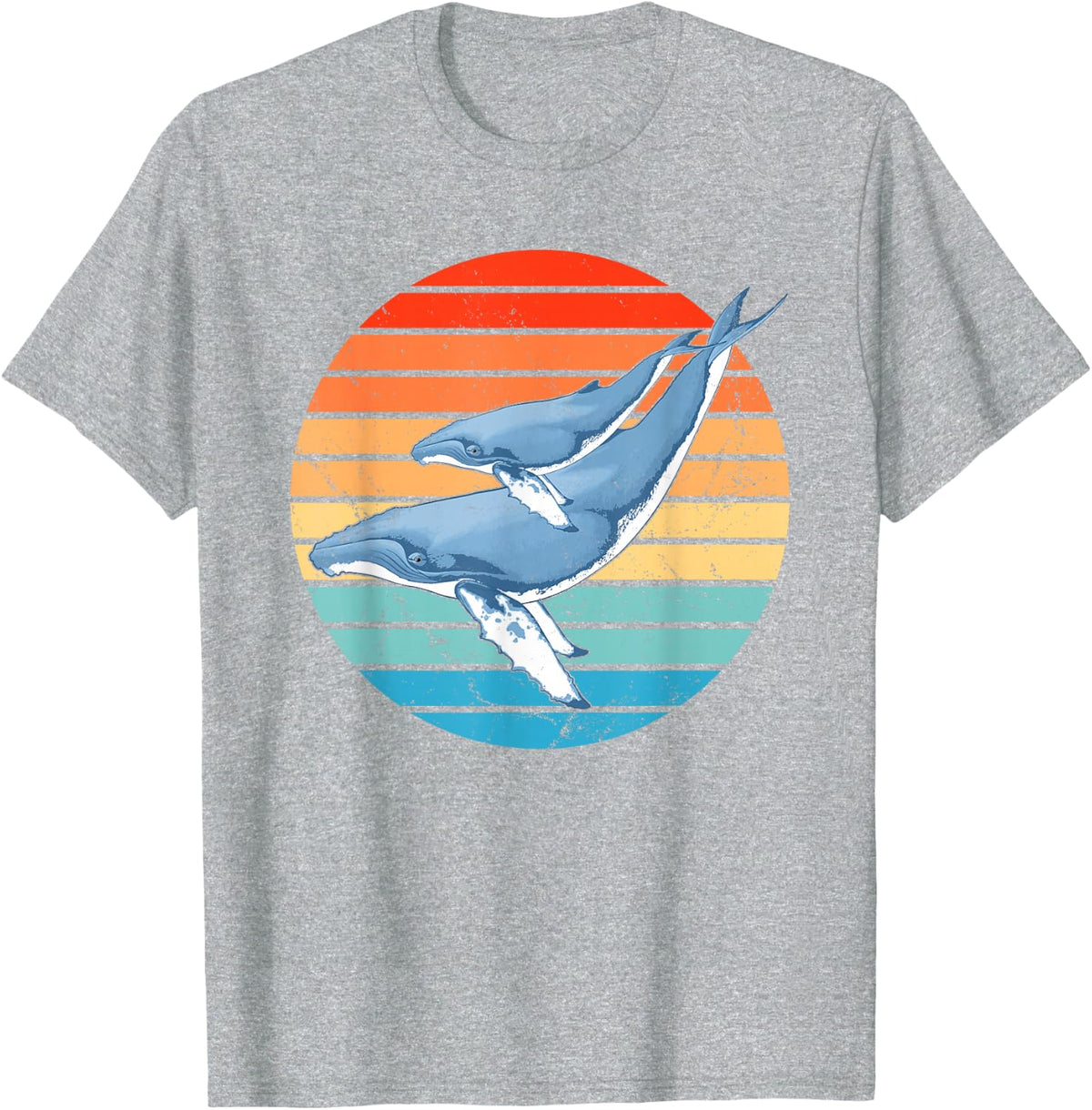 Humpback whales T-Shirt - Heather Grey