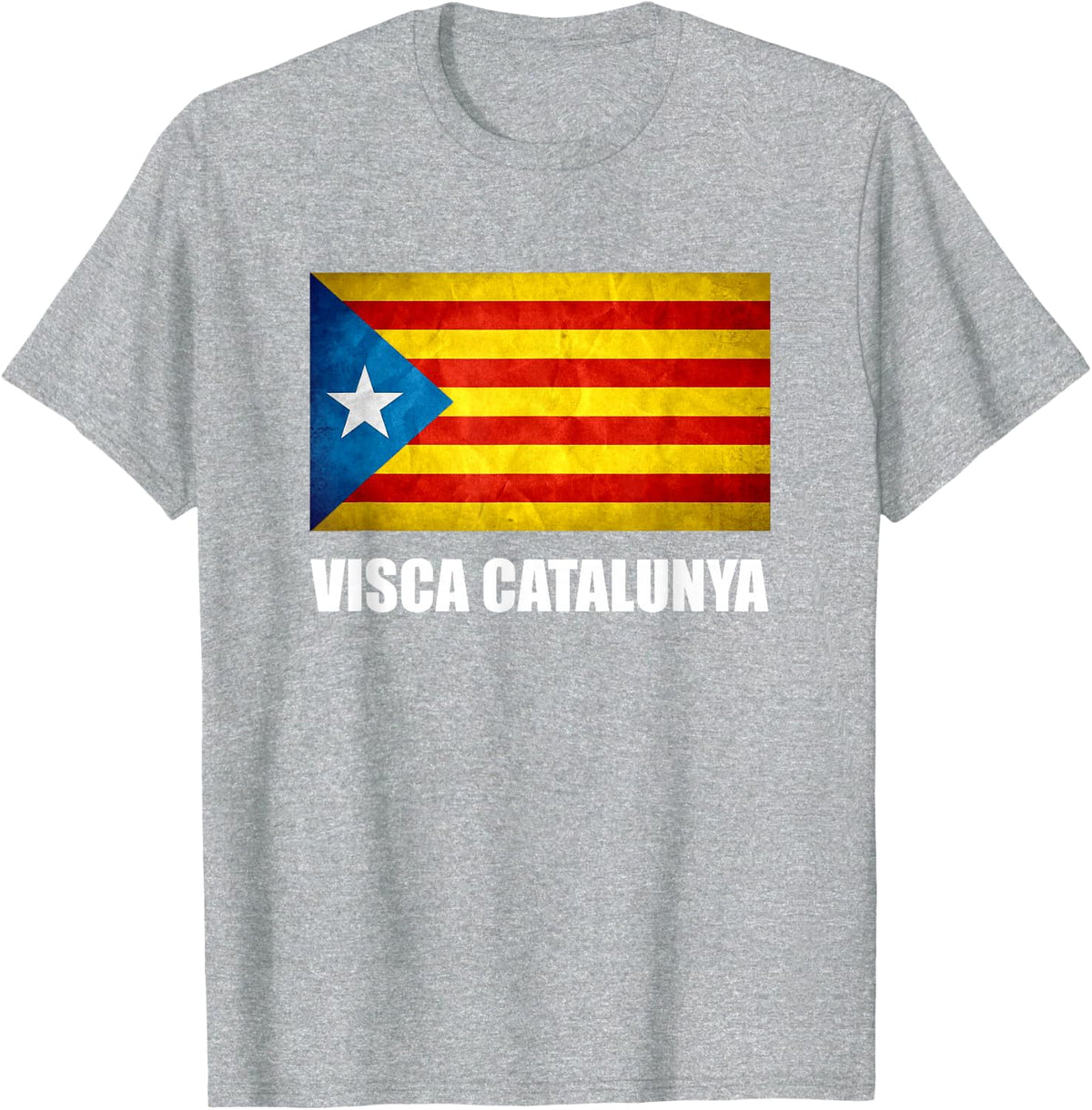 Catalonia Catalunya Catalan Flag T-Shirt - Heather Grey