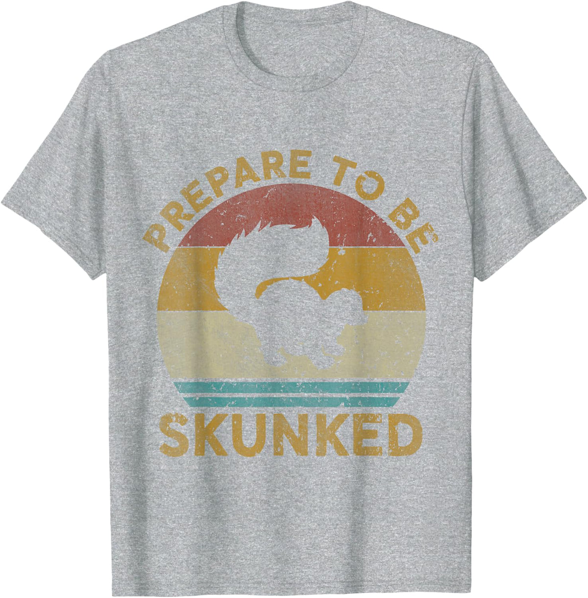 Prepare to Be Skunked Cribbage Lovers Vintage Cribbage Game T-Shirt Small - Heather Grey