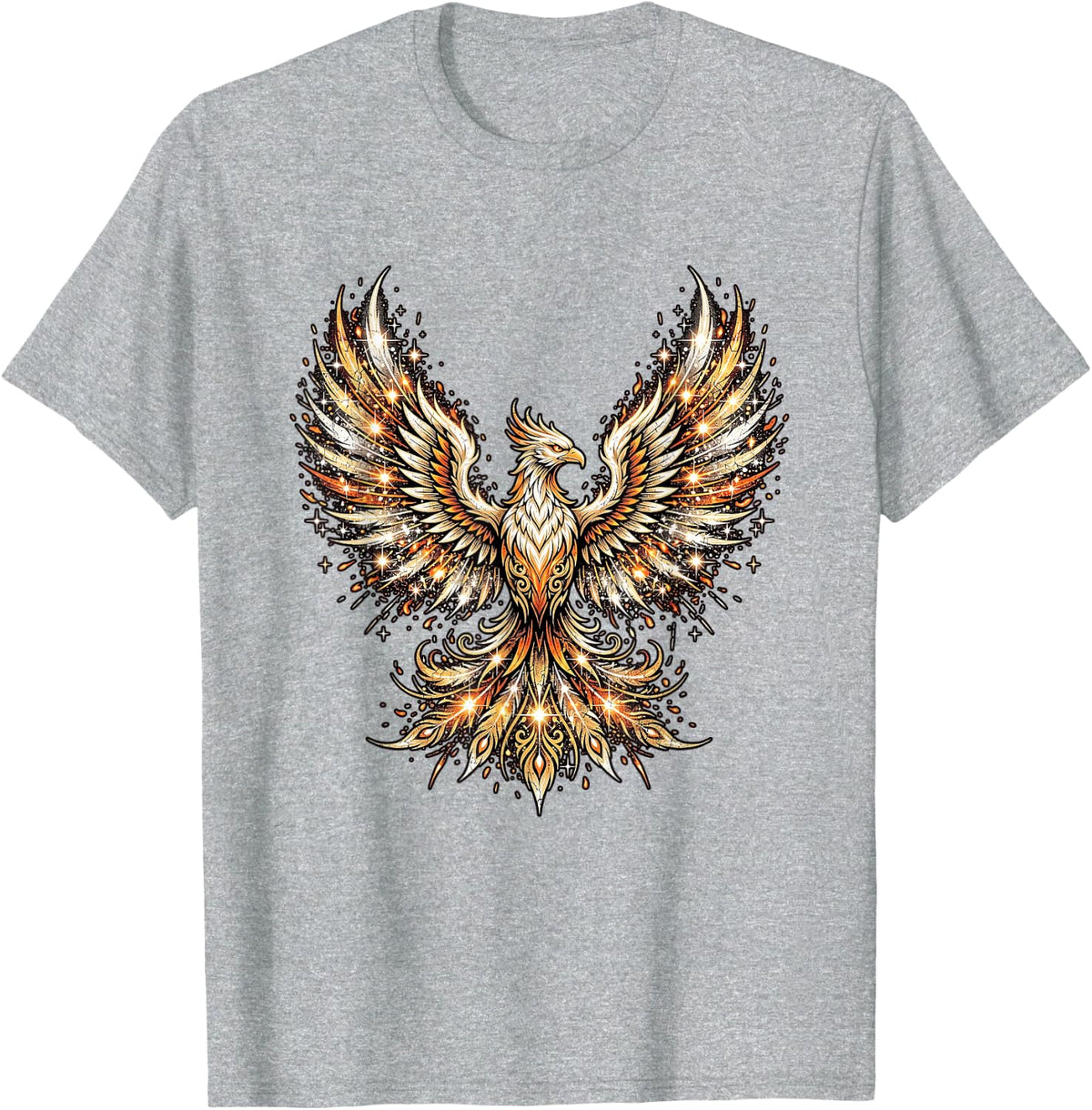 Fireworks Phoenix T-Shirt - Heather Grey